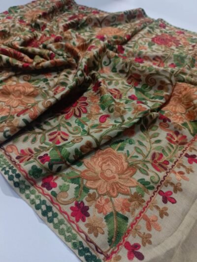 100% Original Kashmiri Pashmina Wool Shawl – Handwoven Luxury | Size 28x80 Inches